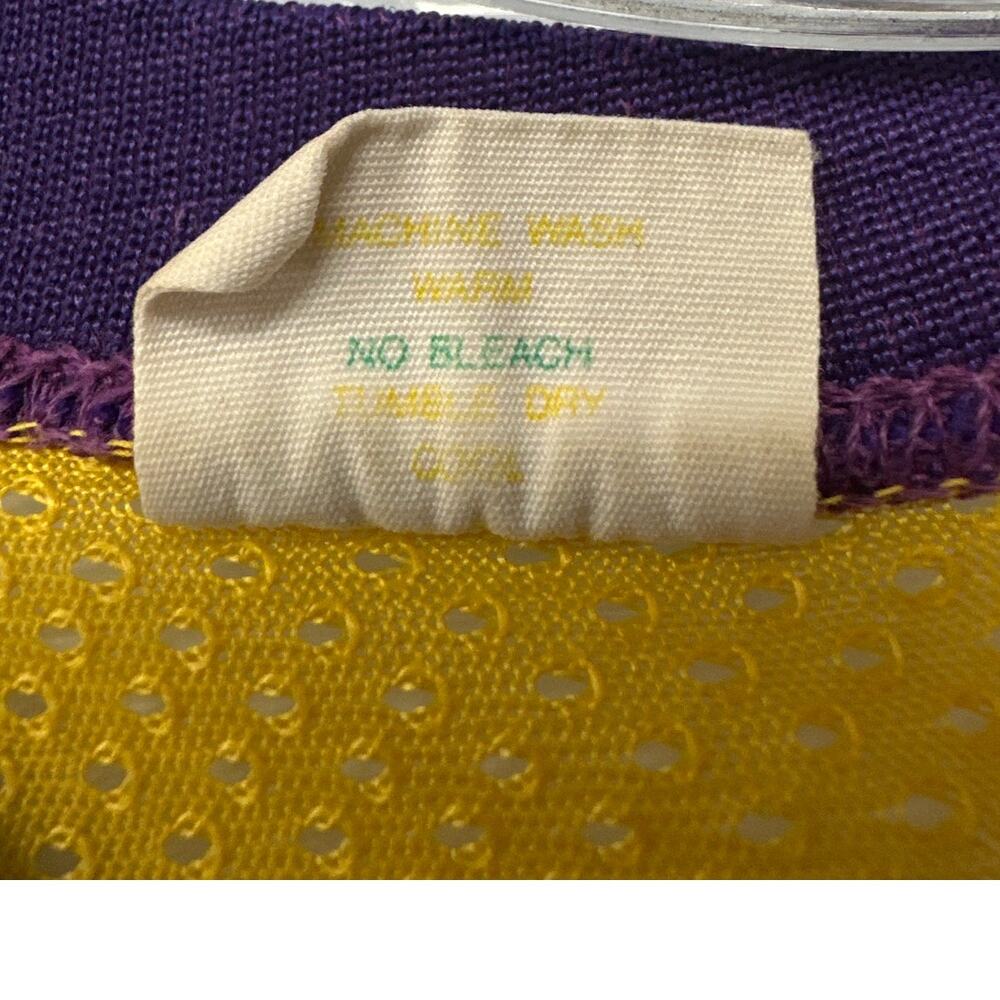 Vintage Bob McCarthy Crown Mesh Hockey Jersey Purple Gold Men’s Medium USA - Picture 8 of 8